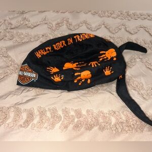 Harley Davidson Skull Cap, Do Rag - Youth Size “Harley‎ Rider In Training”